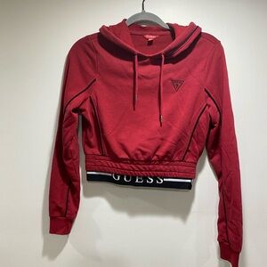 Guess Women's Vibrant Red Hoodie